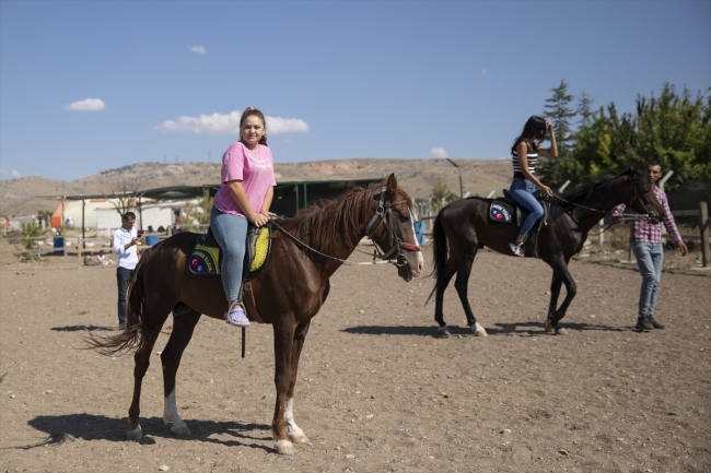 Ata sporunu yaşatmak için at çiftliği açtı